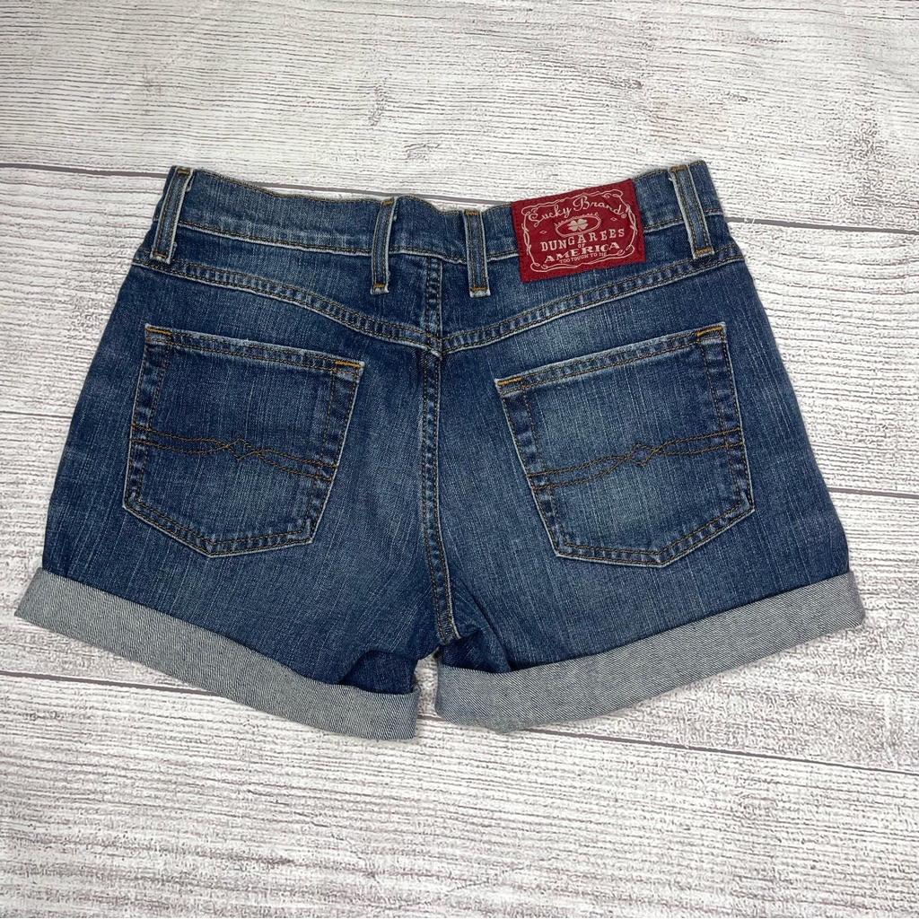 Lucky Brand Womens 4 Y2k 03 Short Blue Shorts